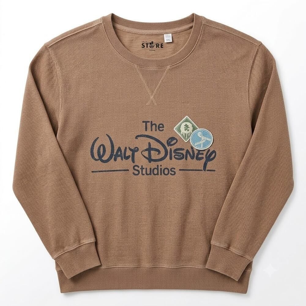 Disney Store Walt Disney Studios Brown Crewneck Sweatshirt 3XL Plus Size